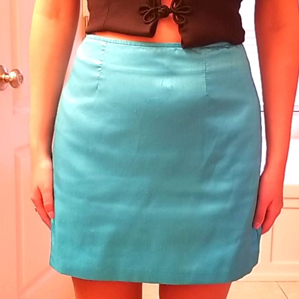 Blue skirt